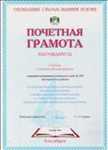 Почётная грамота Управления образования мэрии, 2004 год